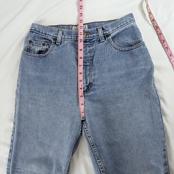 VTG Straight Leg Light Wash Denim 90s Mom Jeans - Picture 7 of 10